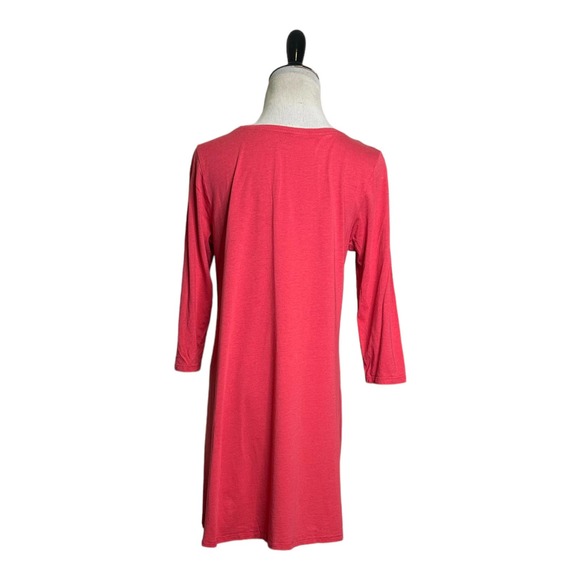 PureJill reddish pink 3/4 sleeves tunic top size small Tall - Picture 8 of 12